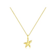 Seastar Işıltılı Yıldız Minimal Kadın Gümüş Kolye Altın