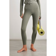 Nike Dri Fit Zenvy Gentle Support High Waisted 7/8 Leggings Kadın Yüksek Bel İç Cepli Spor Tayt Açık Yeşil Açık Yeşil