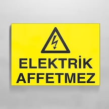 Elektrik Affetmez Uyarı Levhası 70x100cm