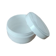 50 Ml Beyaz Boş Pomat Krem Kutusu 12 Adet
