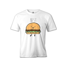 Best Friends - Hamburger Beyaz Erkek Tshirt