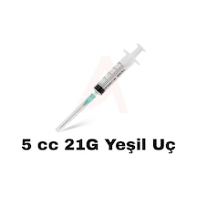 5 Cc Enjektör 100 Adet Yeşil Uç