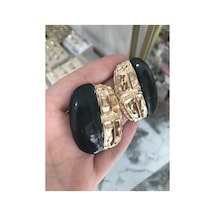 Gold Detaylı Vintage Küpe Altın