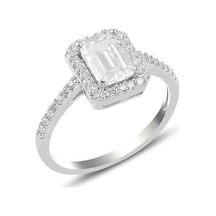 Gümüş Rodyumlu Baget Taşlı Yüzük Gümüş Rodyumlu Baget Taşlı Yüzük