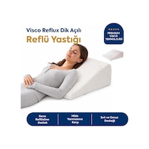 Homedius Viscotherm Reflux Dik Açılı Silk Kumaş Reflü Yastığı 65x60x20 Cm Beyaz