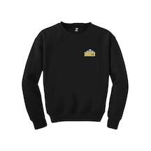 Denver Nuggets Logo Siyah Sweatshirt Siyah