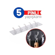 Xenoty 5 Pinli Yapışkanlı 90d Tüm Alanlarda Askı 716049 Şeffaf - 210773313 Şeffaf