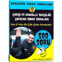 Çarşı Mahalle Bekçiliği Sınav Soruları (500 Soru)