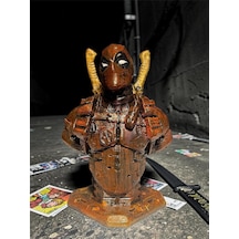Deadpool Büst Figür 10 Cm - Bakır Eskitme Koleksiyonluk