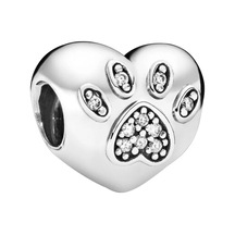 Nur Silver Taşlı Pati Gümüş Charm Nur-bl01234