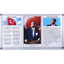 Akyazı Milli Levha 3'Lü Milli Levha 50X90 0250 Metal Çerçeve