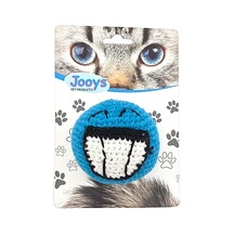 Jooys Amigurumi Kedi Oyuncağı Mavi Emoji