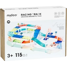 Mideer Magnetic Tiles Arabalı Yarış Pisti - 115 Parça
