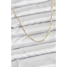 Cm 14k Gold Renk Pirinç Lazer Model 60 Cm Kadın Kolye - Lisinya Altın