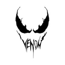 Venom Face Araba, Motorsiklet, Kask, Laptop,cam Sticker 16x12 Cm