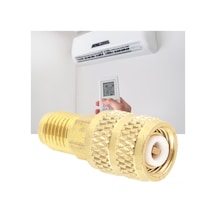 Vkemall R410a Klima Adaptörü, 1/4 İnç Erkek Sae'den 5/16 İnç Dişi Sae'ye, Hvac Soğutma Boru Bağlantısı, Bakır Malzeme, Yüksek Basınçlı