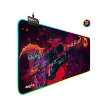 Digipod Rgb Gaming Oyuncu Mousepad 90x40 Xxl Kaymaz Taban Mouse Pad Hyperbeast 4mm Kalınlık 001