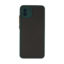 Samsung Uyumlu Galaxy A03 Uyumlu Kılıf Montreal Silikon Kapak - Yeşil