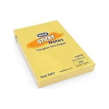 Mas Yapışkanlı Not Kağıdı 76x102 Pastel Sarı 3657