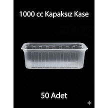 Dondurma, Şarküteri Ve Manav Kasesi Plastik Şeffaf Kap, 1000 Gr Cc, 50 Adet