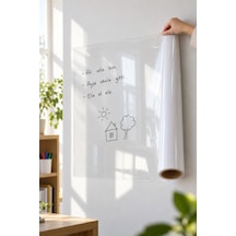 2 Adet Kendinden Yapışkanlı Şeffaf Tahta Filmi Pvc Silinebilir Duvar Yazı Tahtası Film 2 Metre X 60 Cm, Okul Kreş Adhesive Dry-erase Diğer