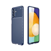 Samsung Samsung Uyumlu Galaxy A36 Kılıf Auto Focus Karbon Kapak - Lacivert