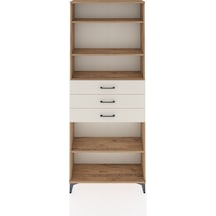 Arges Dolap 4 Raflı 3 Çekmeceli 88x30x221 Çam-aytaşı Atlas Çam