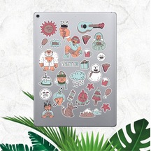 Kış Winter Kamp Macbook Notebook Tablet Telefon Ajanda Laptop Defter Sticker Seti Diğer