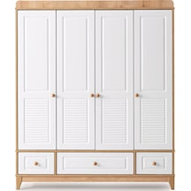 Mosso 4 Kapılı Dolap, Bebek ve Genç Odası Dolap Beyaz