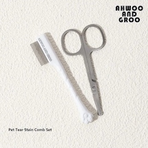 Pet Yüz Temizleme Seti - Beyaz - Kedi Ve Köpek Gözyaşı Makası Ve Tüy Tarak