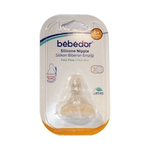 Bebedor Silikon Biberon Emziği Hızlı Akış 6+ Ay
