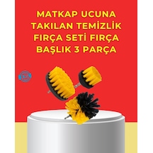 Mey İthalat Matkap Ucu Temizlik Aparatı 3 Lü Fırça Seti