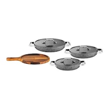 Brioni Stone-h 7 Parça Sahan Seti Sh-110101 Gri