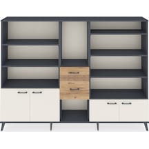 Arges Dolap 10 Raflı 2 Çekmeceli 4 Kapaklı 220x30x163 Antrasit-aytaşı/çam Aytası/atlas Çam - Antrasıt Arges Dolap 10 Raflı 2 Çekmeceli 4 Kapaklı 220x30x163 Antrasit-aytaşı/çam Aytası/atlas Çam - Antrasıt