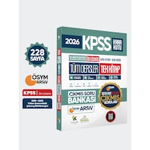 2026 Fullönlisans Kpss ÖSYM Tüm Dersler Tek Kitap Soru Bankası Son 15yıl Çözümlü(sadece Ön Lisans)