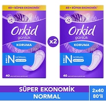 Günlük Ped Normal Ekonomik Paket 40'lı X2