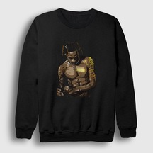 Presmono Unisex Astro Astroworld Travis Scott Sweatshirt Siyah