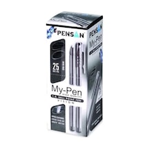 Pensan My-pen 25 Li 1,0 Mm Siyah Tükenmez Kalem