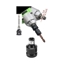Depolife 1/2 Matkap Chuck Mandrenli Adaptör Somun Sökme Makinesini Hex Bits Uç Dönüştürme Aparatı