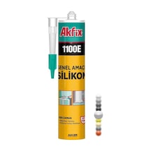 Akfix 1100E Şeffaf Silikon 280 gr Şeffaf Şeffaf