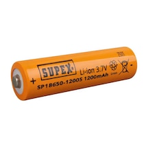 Supex Sp18650-1200s 3.7v 1200mah Li-ion Başlı Pil