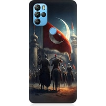 General Mobile Gm 21 Pro Uyumlu Tulpar Bayrak Ve Kale Desenli Silikon Kılıf