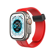 Akıllı Saat Aksesuarları Apple Watch 42mm Kr412 Elegance Stylısh Kordon Saat Değildir - Kırmızı