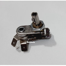 Vidalı Semaver Termostat Çay Makinesi Somunlu Termostatı 10 Amper Mil uzunluğu 1,8 cm metal