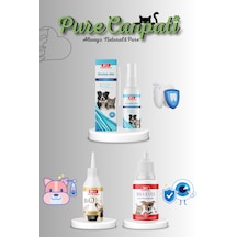 Purecanpati Kedi ve Köpek Bakım Seti Ağız Bakım Göz Bakım Kulak