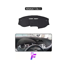 Renault Clio 3 Uyumlu Torpido Örtüsü Yansıma Önleyici Tam Koruma Kolay Ve Hızlı Montaj J60 Torpido Halısı