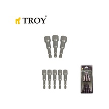 Troy 26133 Mıknatıslı Lokma Adaptör Seti. 8 Parça