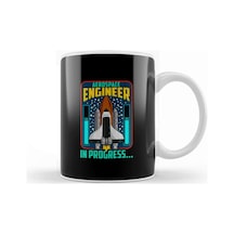 Aerospace Engineer In Progres Spaceship Rocket Kupa Bardak Porselen Karışık