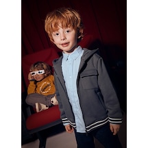 Mayoral Gri Erkek Çocuk Fermuarlı Sweatshirt 4427 Gri