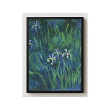 Monet Süsenler Çerçevesiz Poster 30x42 Cm A3 Tablo Empresyonist Duvar Dekoru Mat Fotoğraf Kağıdı